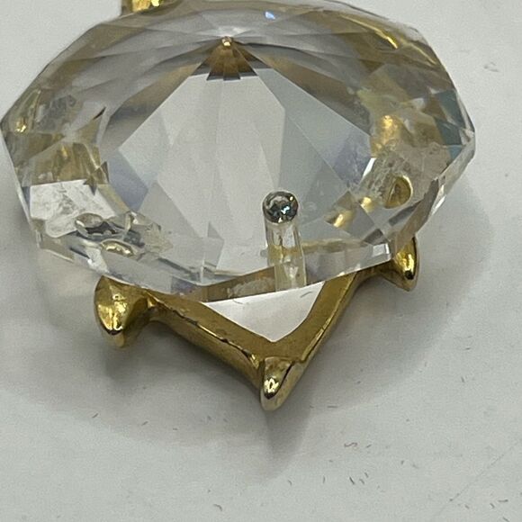 Crystal and gold tone mini turtle - Picture 4 of 5